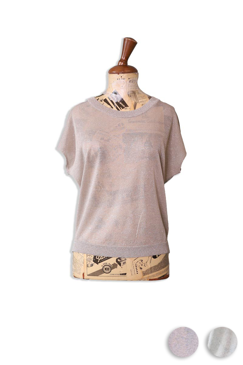 IMG_0044s.jpeg Maglia Scollo a Barca in Lurex Floor - immagine 1
