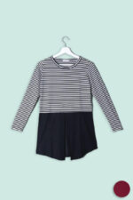 Maglia Sovrapposta in Modal a Righe Alisa