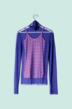 Maglia Lupetto in Tulle Blu Alisa - immagine 2