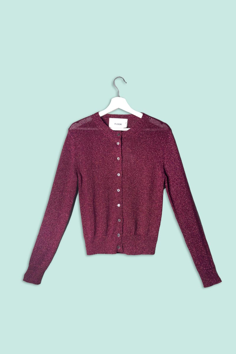 IMG_7812.jpeg Cardigan in Lurex Barolo Floor - immagine 1