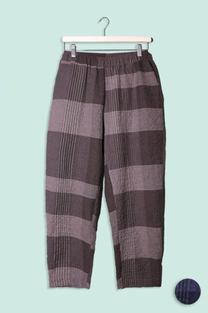 Pantaloni Goffrati Check Mama B