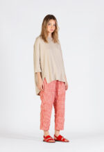 Pantalone Microcheck Lago Mama B - immagine 2