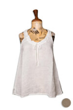 Top Arricciato in Lino Mama B