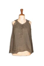 Top Arricciato in Lino Mama B - immagine 3