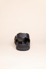 Sandalo Fasce in Pelle Satin Nero Patrizia Bonfanti - immagine 3