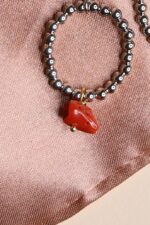 Anello Argentato con Ciondolo in Pietra - immagine 2