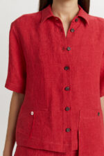 Camicia Anna Boxy Shirt in Lino – Tumbler Finished Phisique Du Role - immagine 4