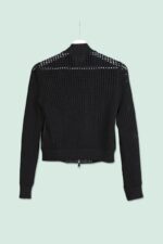 Chiodo Donna in Pelle e Maglia Traforata The Jack - immagine 4