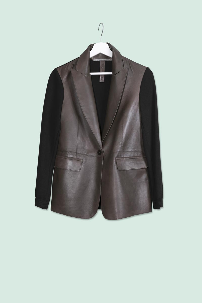IMG_0012_1 Giacca Donna Pelle e Maglia Soave Knit The Jack - immagine 1