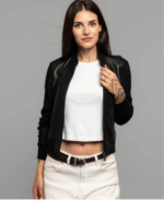 Chiodo Donna in Pelle e Maglia Traforata The Jack - immagine 5