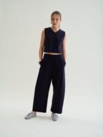 Pantalone Carrot in jersey punto Milano Floor - immagine 3