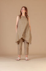 Pantaloni Grinzati Check Mama B - immagine 4