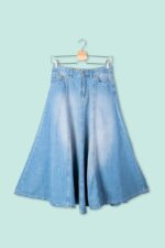 Gonna Midi in Denim Le Morgane