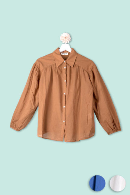 Camicia arricciata con volèe Madame Venice