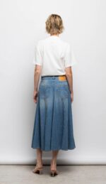 Gonna Midi in Denim Le Morgane - immagine 3