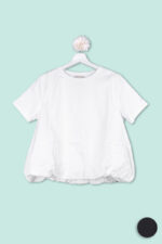 T-shirt in cotone con arricciatura Numero Primo