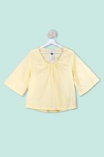 Blusa in Cotone Manica Svasata Numero Primo - immagine 2