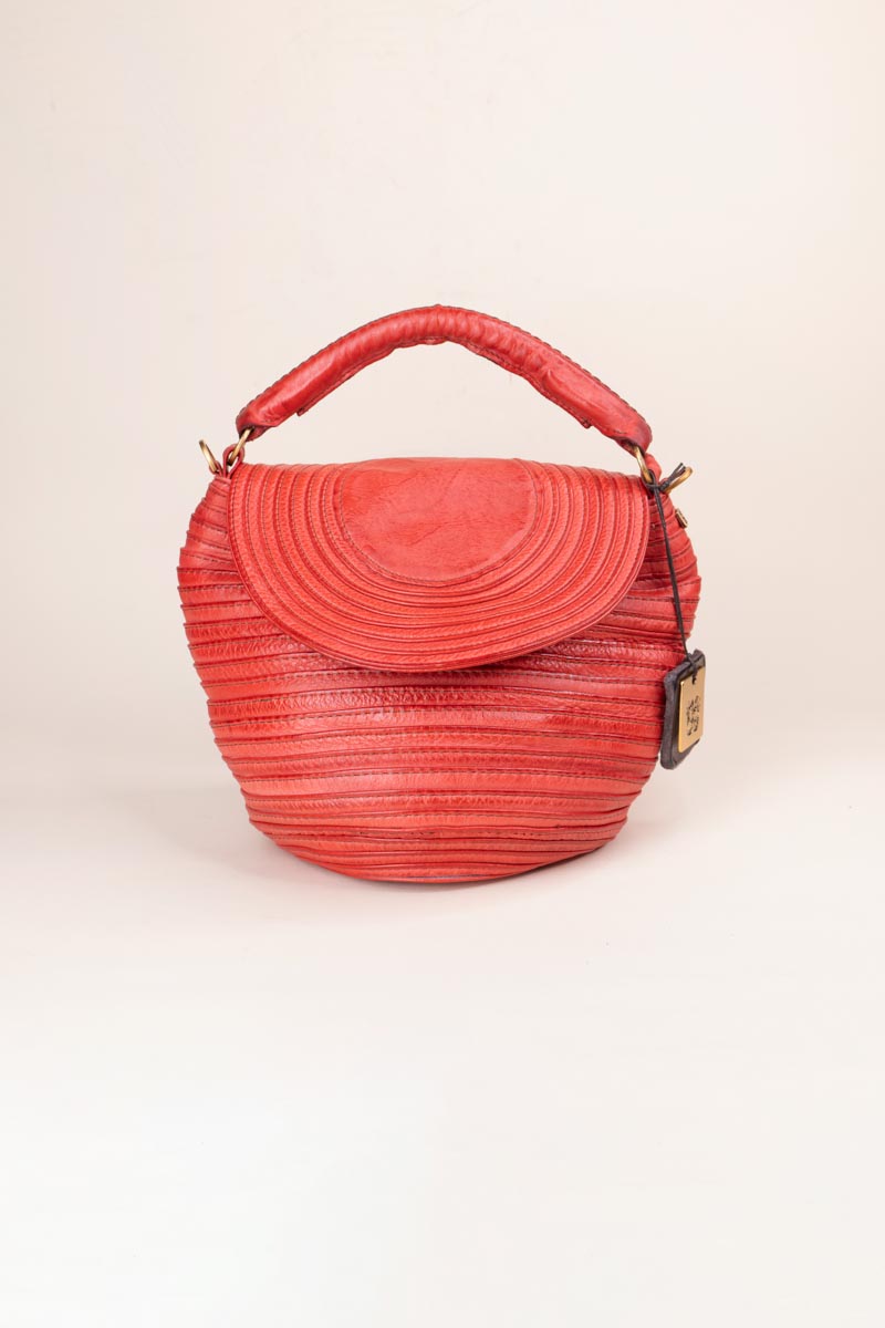 26pbosp921corallo Borsa midi con patta Majo - immagine 1