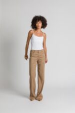 Pantaloni 5 Pocket Palazzo - Misto Lino Cigala's - immagine 4