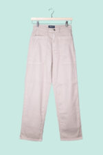 Pantalone Crop Fatigue - Bianco Sabbia - Misto Lino - Cigala's