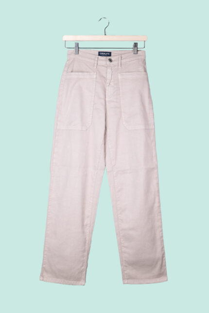 Pantalone Crop Fatigue - Bianco Sabbia - Misto Lino - Cigala's