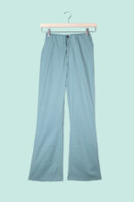 Pantalone Elastic Waist Flare verde ottanio - Cigala's