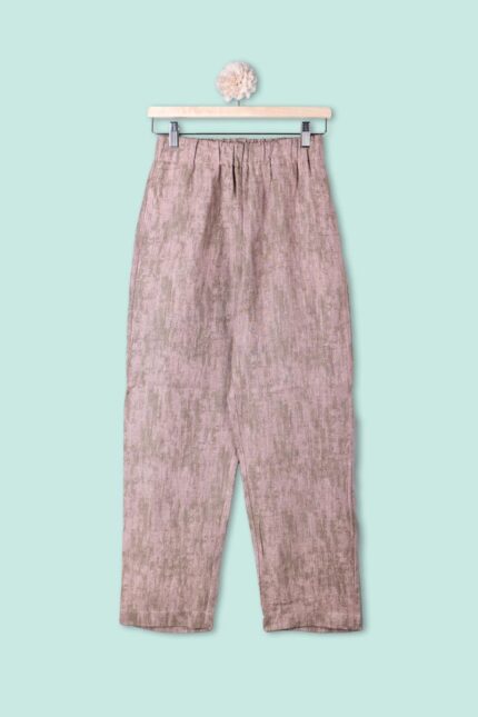 Pantaloni Torino Regular in Lino Pink Phisique Du Role