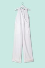 Tuta bimateriale in crepe di viscosa Numero Primo