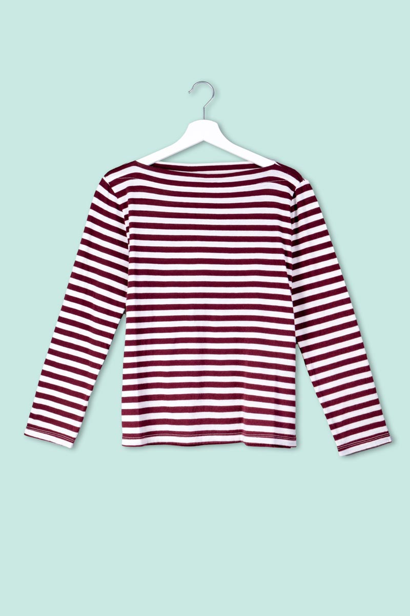 P1109495 T-Shirt Manica Lunga a Righe Floor - immagine 1