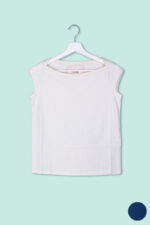 T-shirt in jersey con incrocio sulla spalla Floor