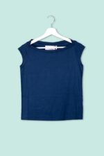 T-shirt in jersey con incrocio sulla spalla Floor - immagine 2