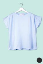 T-shirt in jersey con pieghe sulla spalla Floor