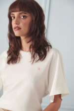 T-shirt in cotone con arricciatura Numero Primo - immagine 3