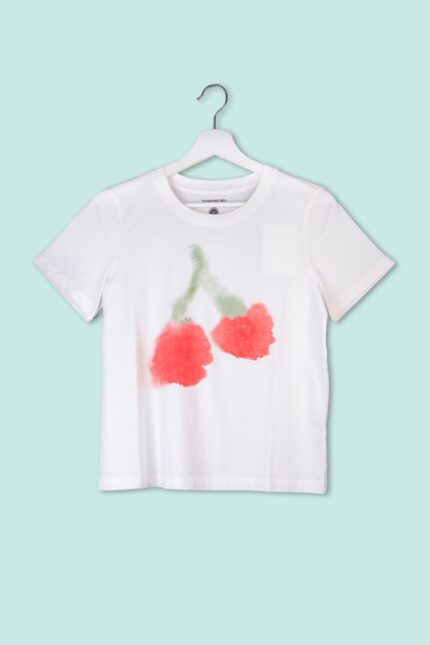 T-Shirt Cherry Bianca Thinking Mu