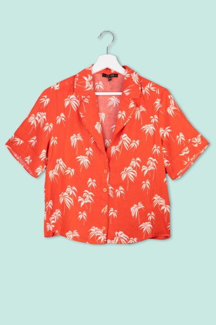 Camicia in Viscosa Fantasia Palme King Louie
