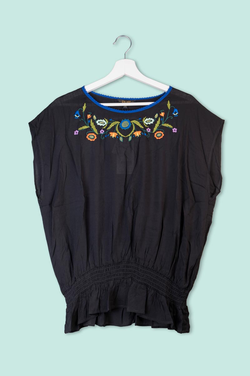 P1110176 Blusa con Ricamo Floreale King Louie - immagine 1