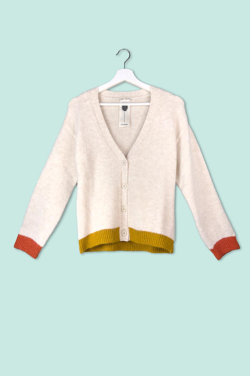 IMG_3230 Cardigan Scollo a V Numero Primo - immagine 1