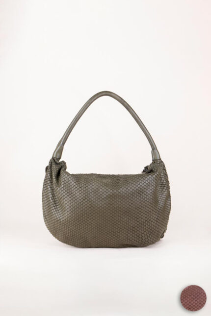 Borsa in Pelle intrecciata Kiome